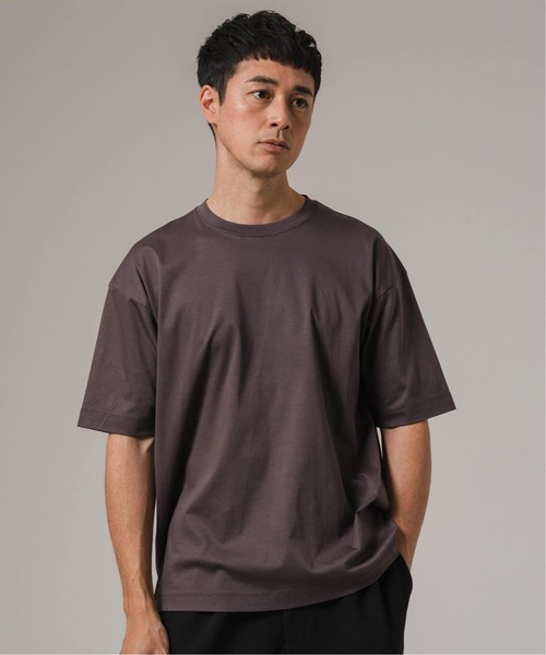 EDIFICE（エディフィス）の「アルビニスタスムース Tシャツ（Tシャツ/カットソー・メンズ・グリーン/ホワイト/ネイビー/チャコールグレー/アイボリー/ブラック・X-LARGE/LARGE/MEDIUM/SMALL）」の9枚目の写真