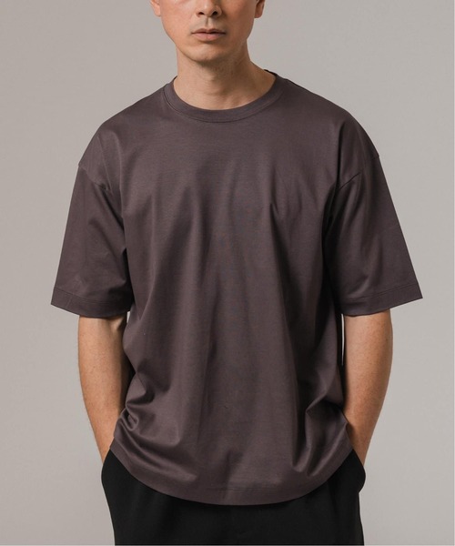 EDIFICE（エディフィス）の「アルビニスタスムース Tシャツ（Tシャツ/カットソー・メンズ・グリーン/ホワイト/ネイビー/チャコールグレー/アイボリー/ブラック・X-LARGE/LARGE/MEDIUM/SMALL）」の10枚目の写真