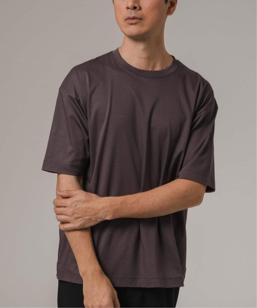 EDIFICE（エディフィス）の「アルビニスタスムース Tシャツ（Tシャツ/カットソー・メンズ・グリーン/ホワイト/ネイビー/チャコールグレー/アイボリー/ブラック・X-LARGE/LARGE/MEDIUM/SMALL）」の11枚目の写真