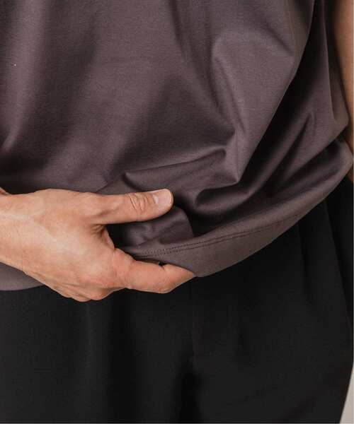 EDIFICE（エディフィス）の「アルビニスタスムース Tシャツ（Tシャツ/カットソー・メンズ・グリーン/ホワイト/ネイビー/チャコールグレー/アイボリー/ブラック・X-LARGE/LARGE/MEDIUM/SMALL）」の14枚目の写真