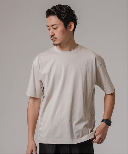 EDIFICE（エディフィス）の「アルビニスタスムース Tシャツ（Tシャツ/カットソー・メンズ・グリーン/ホワイト/ネイビー/チャコールグレー/アイボリー/ブラック・X-LARGE/LARGE/MEDIUM/SMALL）」の18枚目の写真