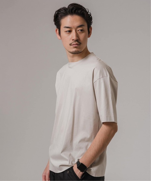 EDIFICE（エディフィス）の「アルビニスタスムース Tシャツ（Tシャツ/カットソー・メンズ・グリーン/ホワイト/ネイビー/チャコールグレー/アイボリー/ブラック・X-LARGE/LARGE/MEDIUM/SMALL）」の20枚目の写真