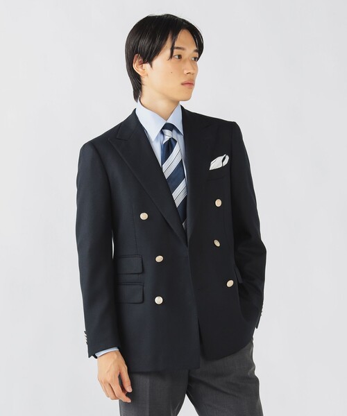 セール】6ボタン ダブルブレステッド ブレザー ジャケット（テーラード