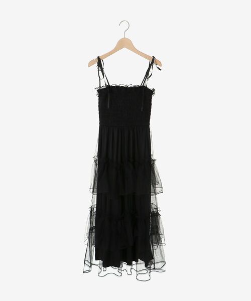 MAJESTIC LEGON(マジェスティックレゴン)の「パールチェーンキャミワンピース(ワンピース・レディース・ブラック/ピンクベージュ/ホワイト系その他/グレー/アイボリー・MEDIUM/SMALL/X-SMALL)」の11枚目の写真