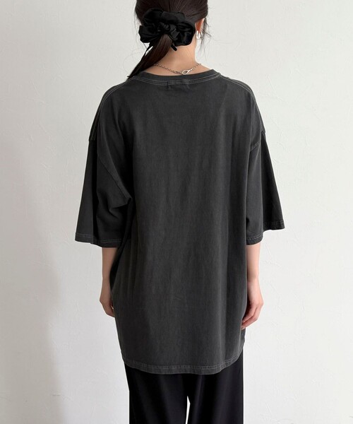 fredy emue(フレディエミュ)の「【GOOD ROCK SPEED/グッドロックスピード】Mickey フロッキープリントBIGTシャツ(Tシャツ/カットソー・レディース・チャコールグレー/ブラウン・38)」の19枚目の写真