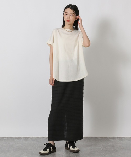 LAKOLE（ラコレ）の「バックシャーリングＴ / 578796（Tシャツ/カットソー・レディース・セージグリーン/チャコール/アイボリー/ラベンダー・FREE）」の10枚目の写真