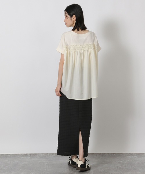 LAKOLE（ラコレ）の「バックシャーリングＴ / 578796（Tシャツ/カットソー・レディース・セージグリーン/チャコール/アイボリー/ラベンダー・FREE）」の12枚目の写真