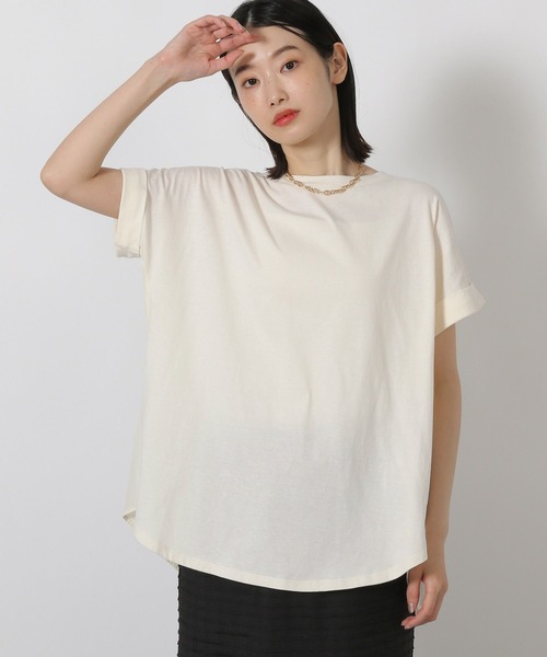 LAKOLE（ラコレ）の「バックシャーリングＴ / 578796（Tシャツ/カットソー・レディース・セージグリーン/チャコール/アイボリー/ラベンダー・FREE）」の13枚目の写真