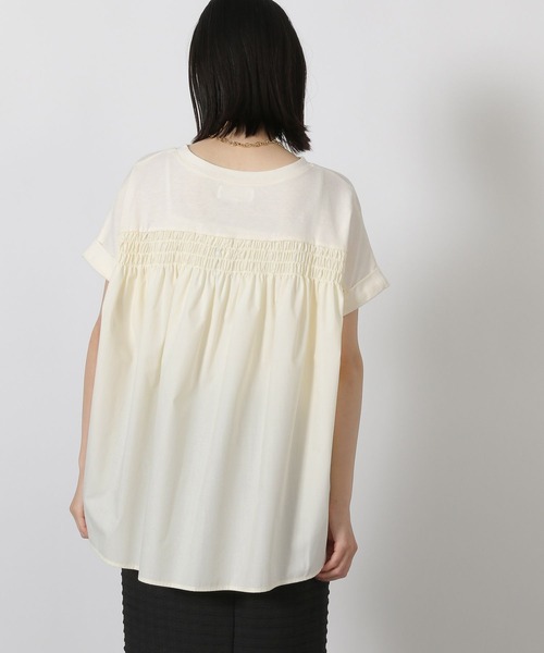 LAKOLE（ラコレ）の「バックシャーリングＴ / 578796（Tシャツ/カットソー・レディース・セージグリーン/チャコール/アイボリー/ラベンダー・FREE）」の15枚目の写真