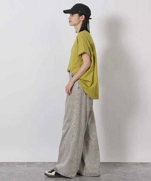 LAKOLE（ラコレ）の「バックシャーリングＴ / 578796（Tシャツ/カットソー・レディース・セージグリーン/チャコール/アイボリー/ラベンダー・FREE）」の17枚目の写真