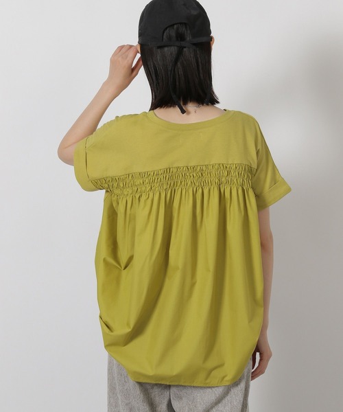 LAKOLE（ラコレ）の「バックシャーリングＴ / 578796（Tシャツ/カットソー・レディース・セージグリーン/チャコール/アイボリー/ラベンダー・FREE）」の21枚目の写真