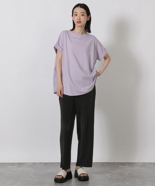 LAKOLE（ラコレ）の「バックシャーリングＴ / 578796（Tシャツ/カットソー・レディース・セージグリーン/チャコール/アイボリー/ラベンダー・FREE）」の22枚目の写真