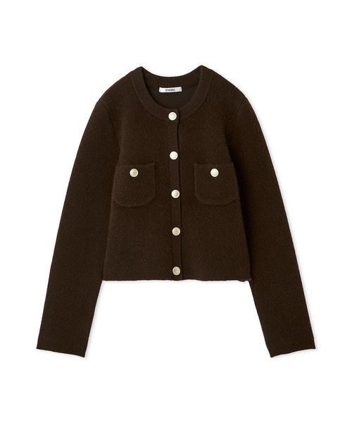 フォックスニットジャケット（ノーカラージャケット）｜SNIDEL