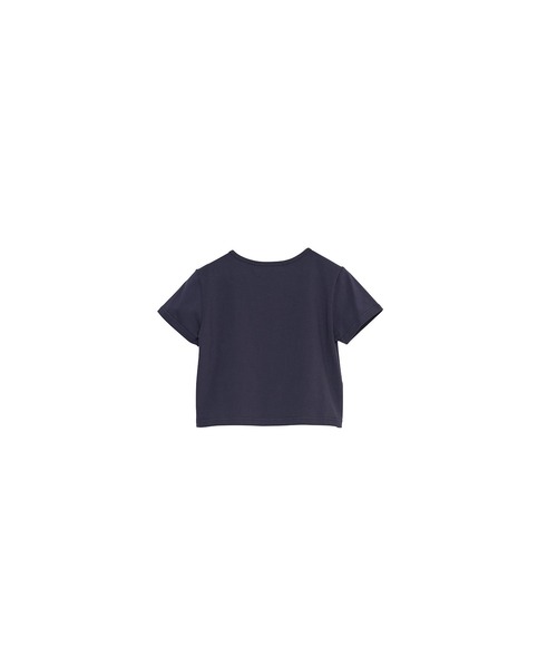 Nora Lily elle(ノラリリーエル)の「【Nora Lily】「elle」Mini Logo Embroidered Tee(Tシャツ/カットソー・レディース・ホワイト/ネイビー/ブラック・FREE)」の4枚目の写真