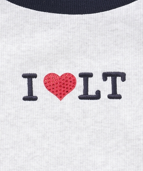 LOVETOXIC（ラブトキシック）の「【吸水速乾/さらさら】ILoveドロストT（Tシャツ/カットソー・キッズ・レッド/ブラック/ネイビー・M:150cm/130cm/L:160cm/S:140cm）」の15枚目の写真