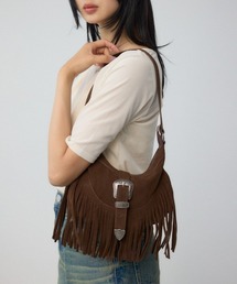 AZUL by moussy（アズールバイマウジー）の「ウエスタンフリンジスエードバッグ（ショルダーバッグ）」