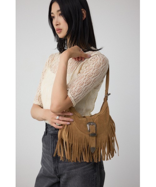 セール】ウエスタンフリンジスエードバッグ（ショルダーバッグ）｜AZUL