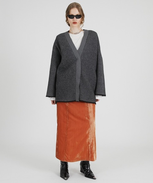 11747391購入 アルパカウール ニット カーディガン ケーブル柄アルパカニットカーディガン（1054178039