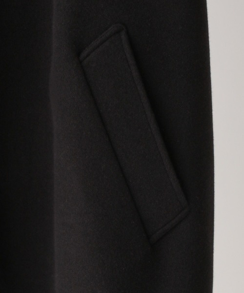 GLOBAL WORK（グローバルワーク）の「ウーリーテック/防風スマートロングコート/451156（ステンカラーコート・メンズ・ネイビー/ブラック・LARGE/SMALL/MEDIUM）」の9枚目の写真