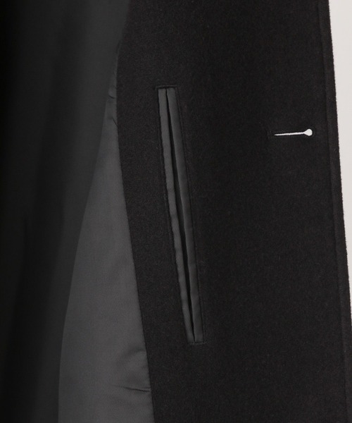 GLOBAL WORK（グローバルワーク）の「ウーリーテック/防風スマートロングコート/451156（ステンカラーコート・メンズ・ネイビー/ブラック・LARGE/SMALL/MEDIUM）」の3枚目の写真