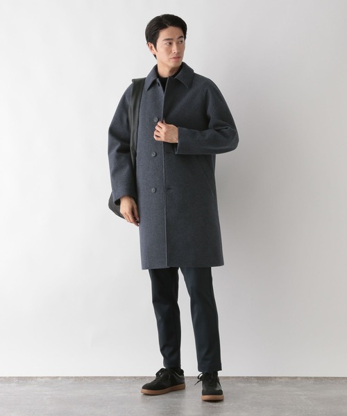 セール】ウーリーテック/防風スマートロングコート/451156（ステン