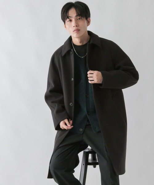 ウーリーテック/防風スマートロングコート/451156（ステンカラーコート