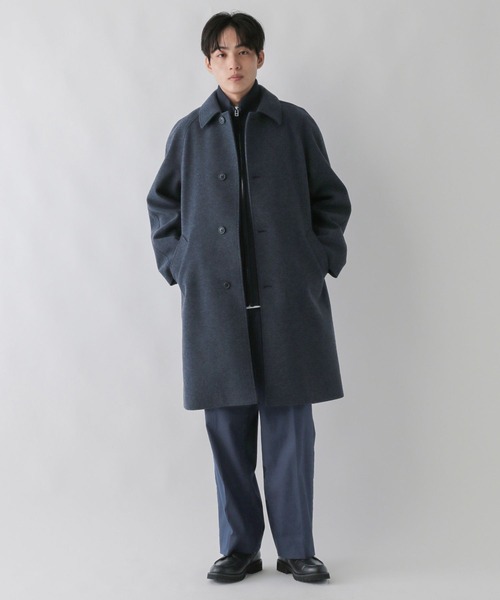 ウーリーテック/防風スマートロングコート/451156（ステンカラーコート