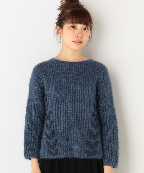 Another Edition（アナザーエディション）の「キラキラニットプルオーバー/AEFC PEキラキラニット（ニット/セーター・レディース・ライトピンク/コバルトブルー・フリー）」の9枚目の写真