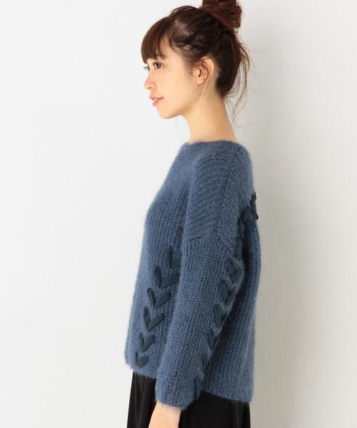 Another Edition（アナザーエディション）の「キラキラニットプルオーバー/AEFC PEキラキラニット（ニット/セーター・レディース・ライトピンク/コバルトブルー・フリー）」の10枚目の写真