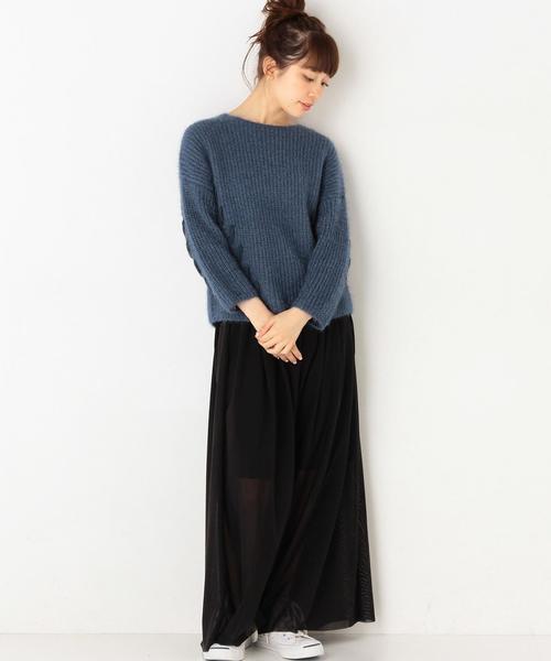 Another Edition（アナザーエディション）の「キラキラニットプルオーバー/AEFC PEキラキラニット（ニット/セーター・レディース・ライトピンク/コバルトブルー・フリー）」の3枚目の写真