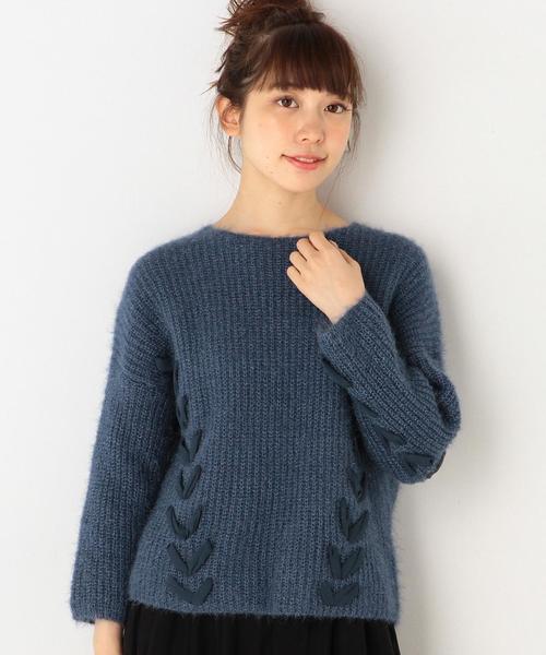 Another Edition（アナザーエディション）の「キラキラニットプルオーバー/AEFC PEキラキラニット（ニット/セーター・レディース・ライトピンク/コバルトブルー・フリー）」の11枚目の写真