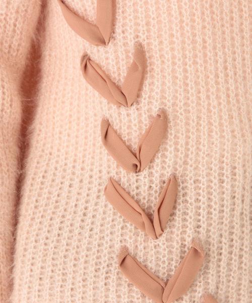 Another Edition（アナザーエディション）の「キラキラニットプルオーバー/AEFC PEキラキラニット（ニット/セーター・レディース・ライトピンク/コバルトブルー・フリー）」の13枚目の写真