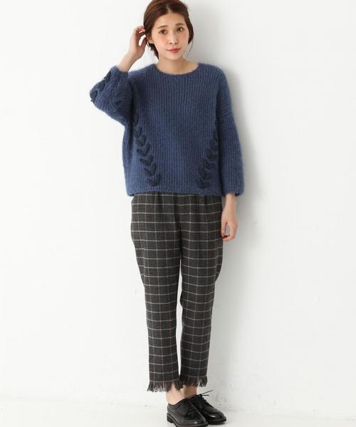 Another Edition（アナザーエディション）の「キラキラニットプルオーバー/AEFC PEキラキラニット（ニット/セーター・レディース・ライトピンク/コバルトブルー・フリー）」の16枚目の写真