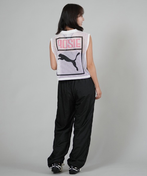 PUMA(プーマ)の「PUMA/プーマ ROSE RELAXED MESH TOP メッシュタンクトップ 633804(タンクトップ・レディース・アイボリー/ブラック・XS/S)」の8枚目の写真