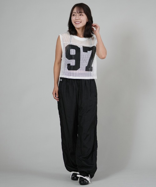 PUMA(プーマ)の「PUMA/プーマ ROSE RELAXED MESH TOP メッシュタンクトップ 633804(タンクトップ・レディース・アイボリー/ブラック・XS/S)」の9枚目の写真