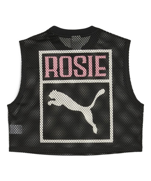 PUMA(プーマ)の「PUMA/プーマ ROSE RELAXED MESH TOP メッシュタンクトップ 633804(タンクトップ・レディース・アイボリー/ブラック・XS/S)」の5枚目の写真
