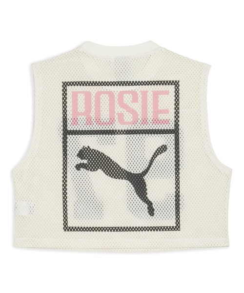 PUMA(プーマ)の「PUMA/プーマ ROSE RELAXED MESH TOP メッシュタンクトップ 633804(タンクトップ・レディース・アイボリー/ブラック・XS/S)」の13枚目の写真