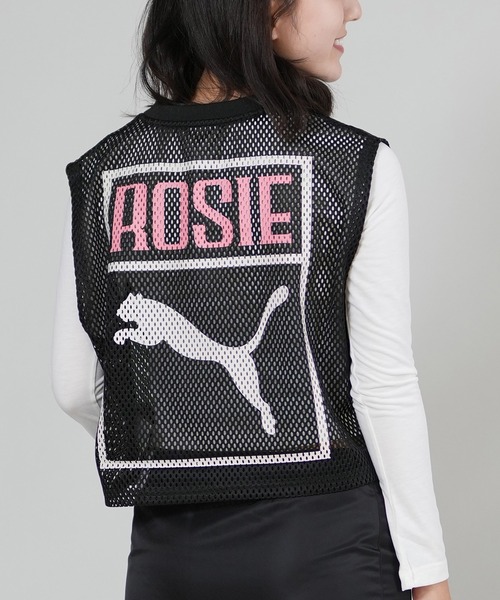 PUMA(プーマ)の「PUMA/プーマ ROSE RELAXED MESH TOP メッシュタンクトップ 633804(タンクトップ・レディース・アイボリー/ブラック・XS/S)」の21枚目の写真