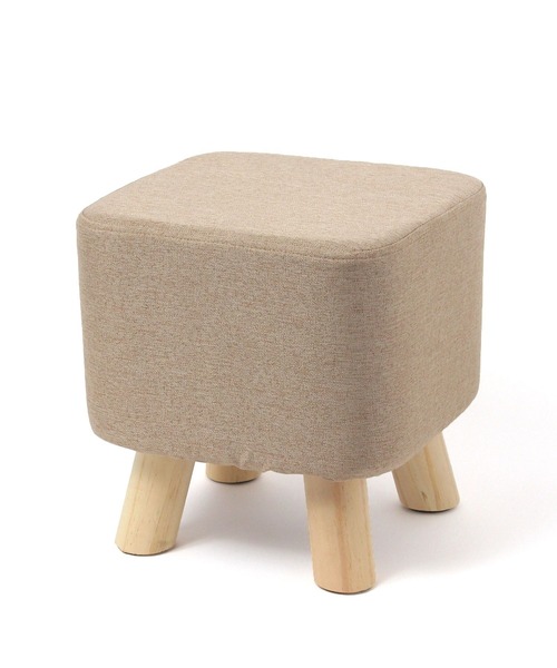 LAKOLE（ラコレ）の「ファブリックスツール[スクエア] / 577227（家具・レディース・ベージュ/アイボリー/チャコール/グレー・FREE）」の4枚目の写真