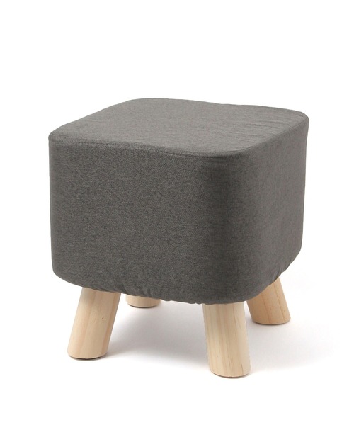 LAKOLE（ラコレ）の「ファブリックスツール[スクエア] / 577227（家具・レディース・ベージュ/アイボリー/チャコール/グレー・FREE）」の3枚目の写真