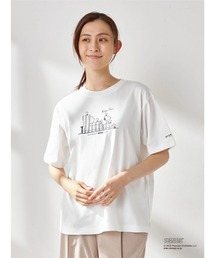 【PEANUTS】スヌーピープリントTシャツ