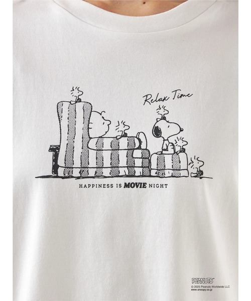 McGREGOR(マックレガー)の「【PEANUTS】スヌーピープリントTシャツ(Tシャツ/カットソー・レディース・アイボリー/オレンジ系その他/ダークブラウン・M/L)」の12枚目の写真
