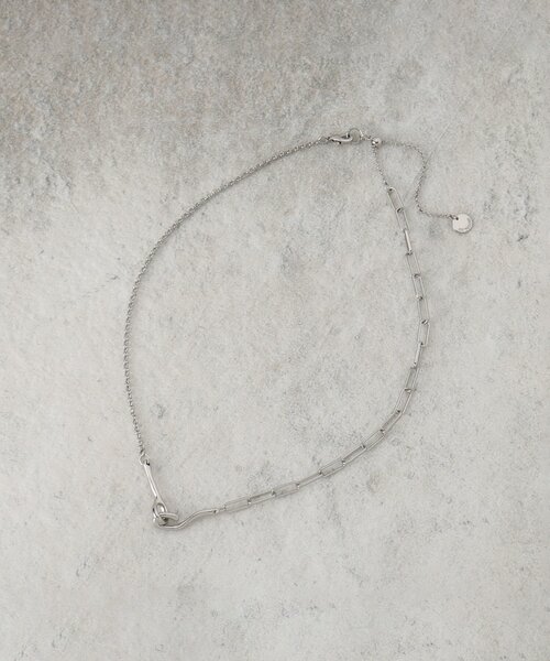 OPAQUE.CLIP(オペークドットクリップ)の「チェーンフックネックレス(ネックレス・レディース・シルバー/ゴールド・00)」の1枚目の写真