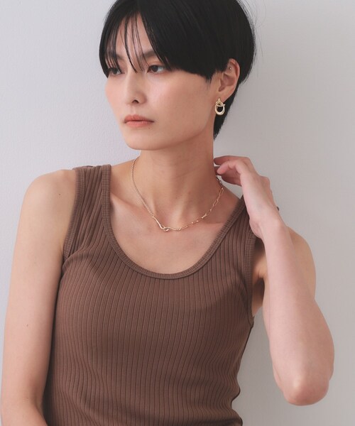 OPAQUE.CLIP(オペークドットクリップ)の「チェーンフックネックレス(ネックレス・レディース・シルバー/ゴールド・00)」の8枚目の写真