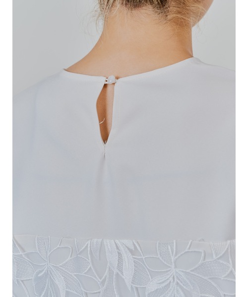 TEVALT(ヴァレット)の「リーフレースティアードトップス(シャツ/ブラウス・レディース・ブラック/ホワイト・38)」の13枚目の写真