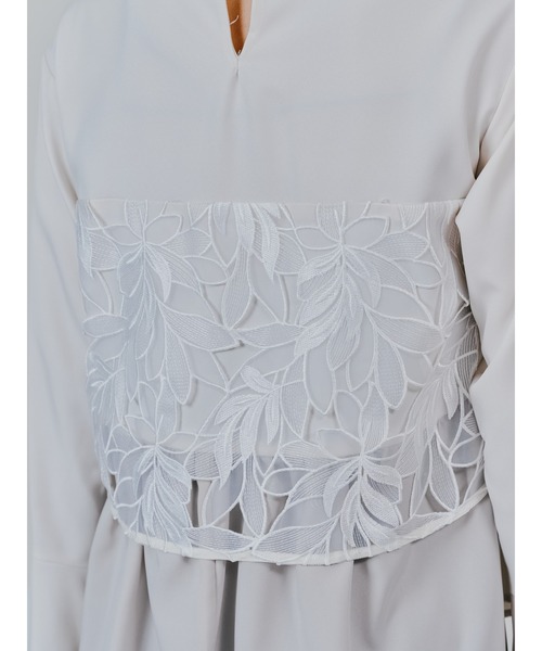 TEVALT(ヴァレット)の「リーフレースティアードトップス(シャツ/ブラウス・レディース・ブラック/ホワイト・38)」の14枚目の写真