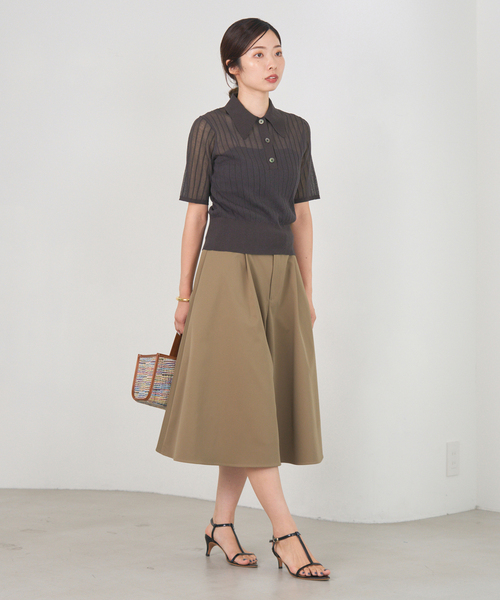 IENA（イエナ）の「タックキュロットパンツ（その他パンツ・レディース・ベージュ/チャコールグレー・38/36）」の21枚目の写真