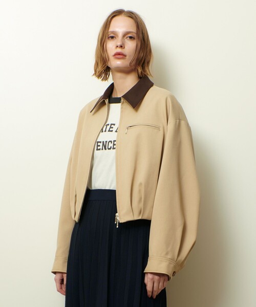allureville（アルアバイル）の「ステンカラーブルゾン（ブルゾン・レディース・ベージュ/ベージュ系その他・2）」の9枚目の写真