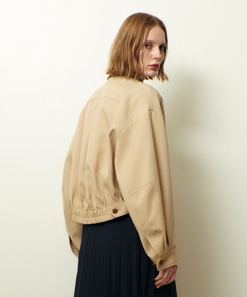 allureville（アルアバイル）の「ステンカラーブルゾン（ブルゾン・レディース・ベージュ/ベージュ系その他・2）」の11枚目の写真