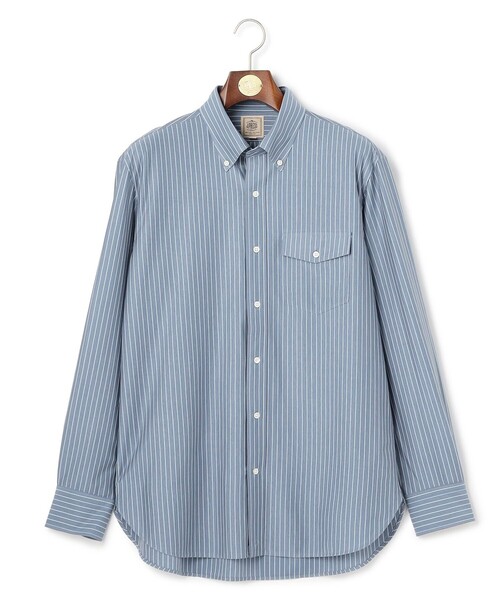 J.PRESS(ジェイプレス)の「【KANEMASA JERSEY】ストライプボタンダウン シャツ(シャツ/ブラウス・メンズ・ホワイト系1/ダルブルー系1・X-LARGE/LARGE/MEDIUM)」の7枚目の写真